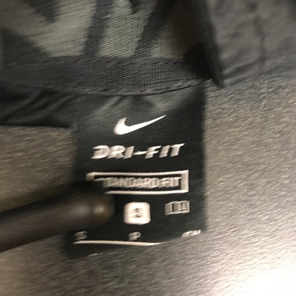 Nike Men’s Small Dri-Fit black shorts black gray athletic basketball - Picture 3 of 6